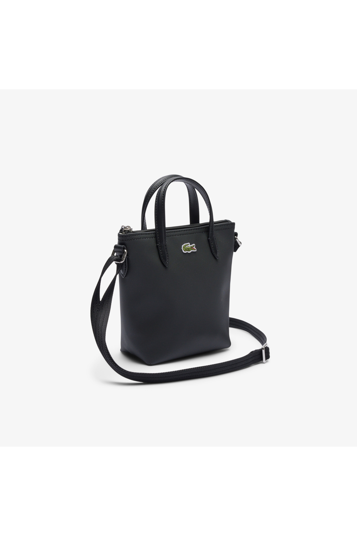 Lacoste Mini L.12.12 Kadın Siyah Postacı Çantası görsel 2