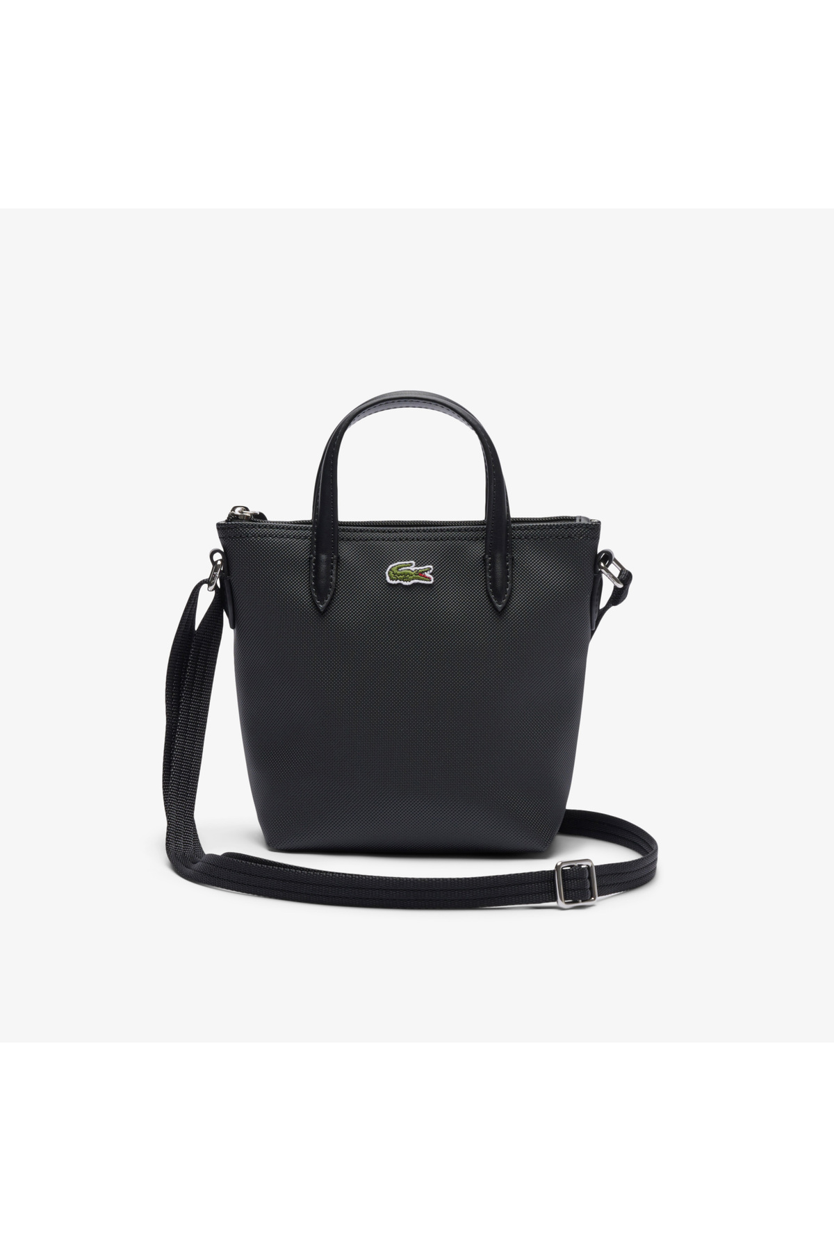 Lacoste Mini L.12.12 Kadın Siyah Postacı Çantası