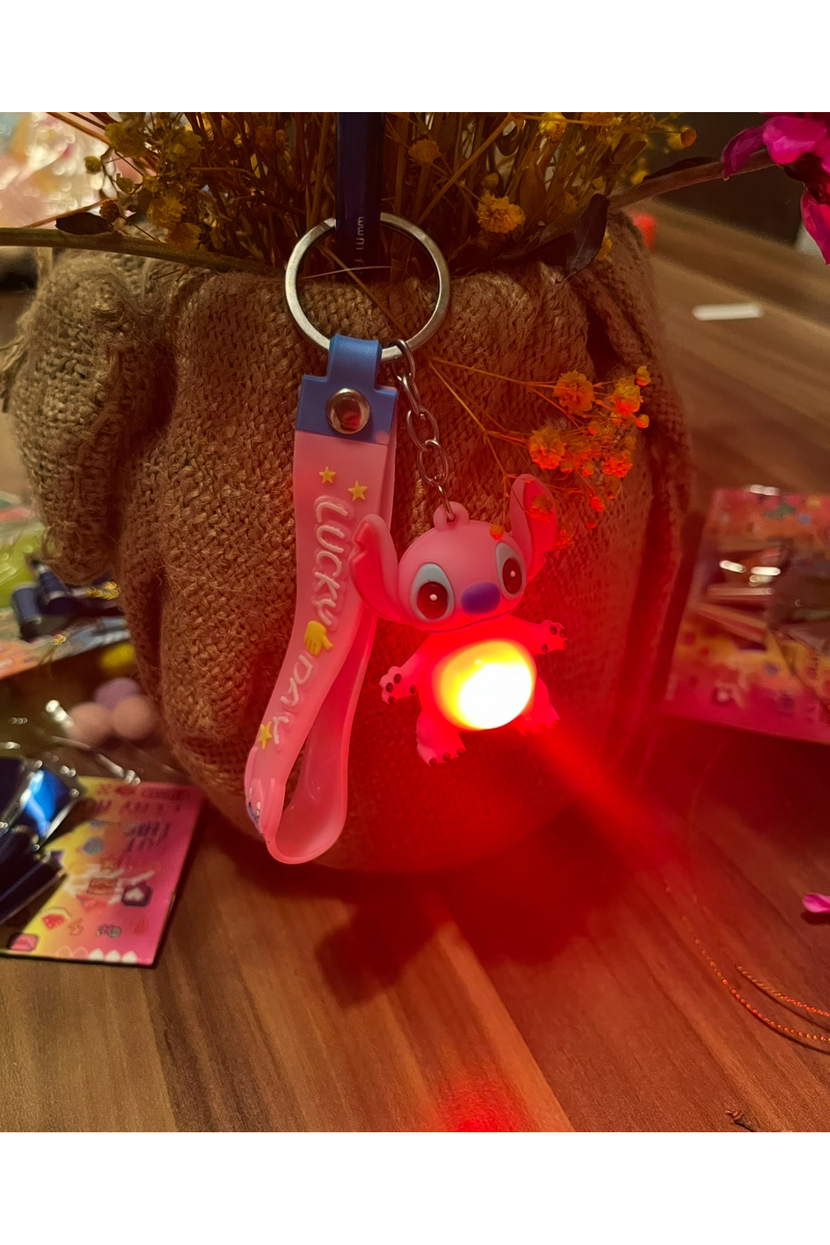 labubu sepeti LABUBU STİTCH bebek arabası , ev , çanta Anahtarlığı, Çanta Aksesuarı fotoğrafı 2 (önizleme)