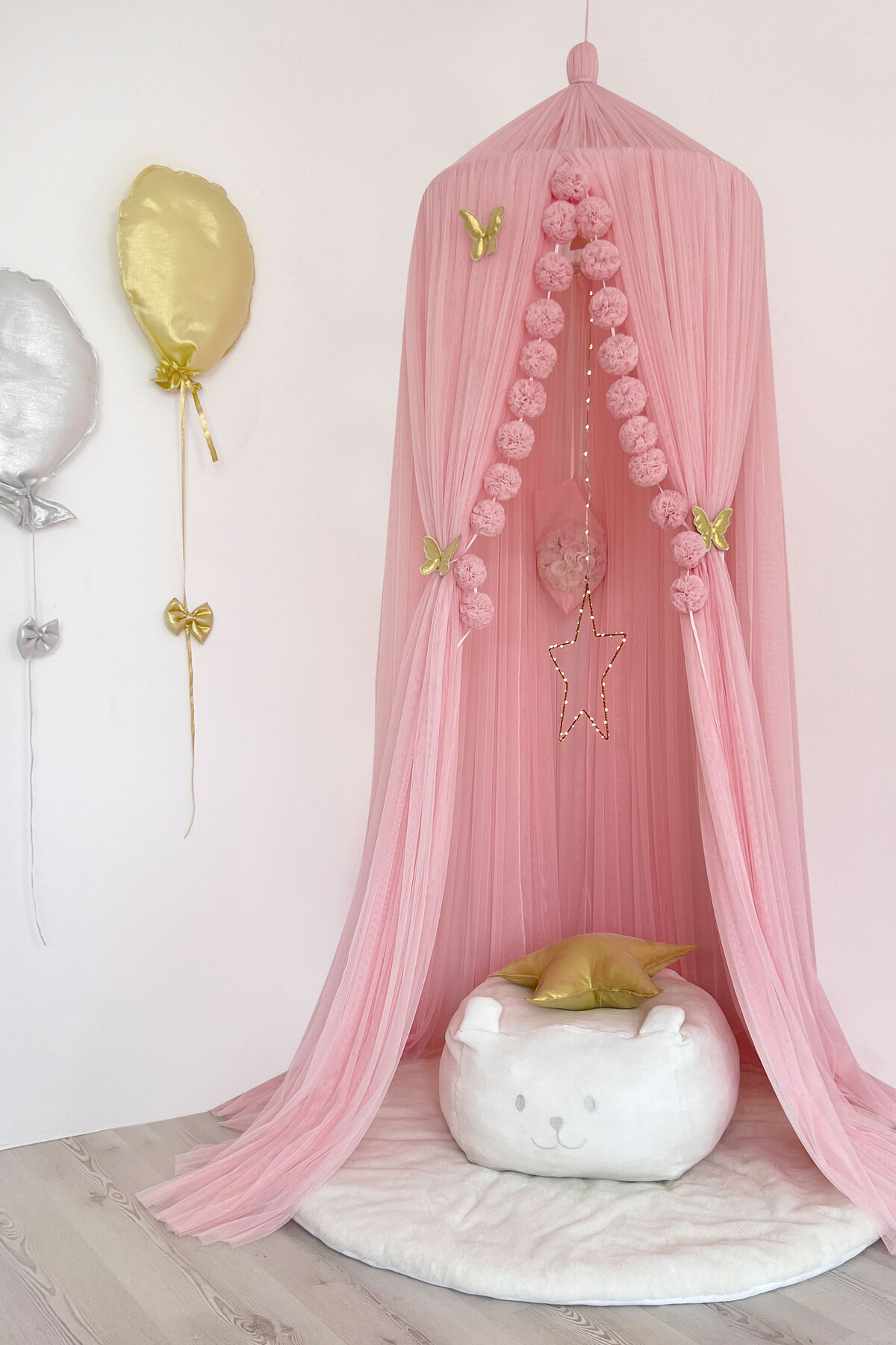 Tulle Mosquito Net Deluxe Pink Mosquito Net