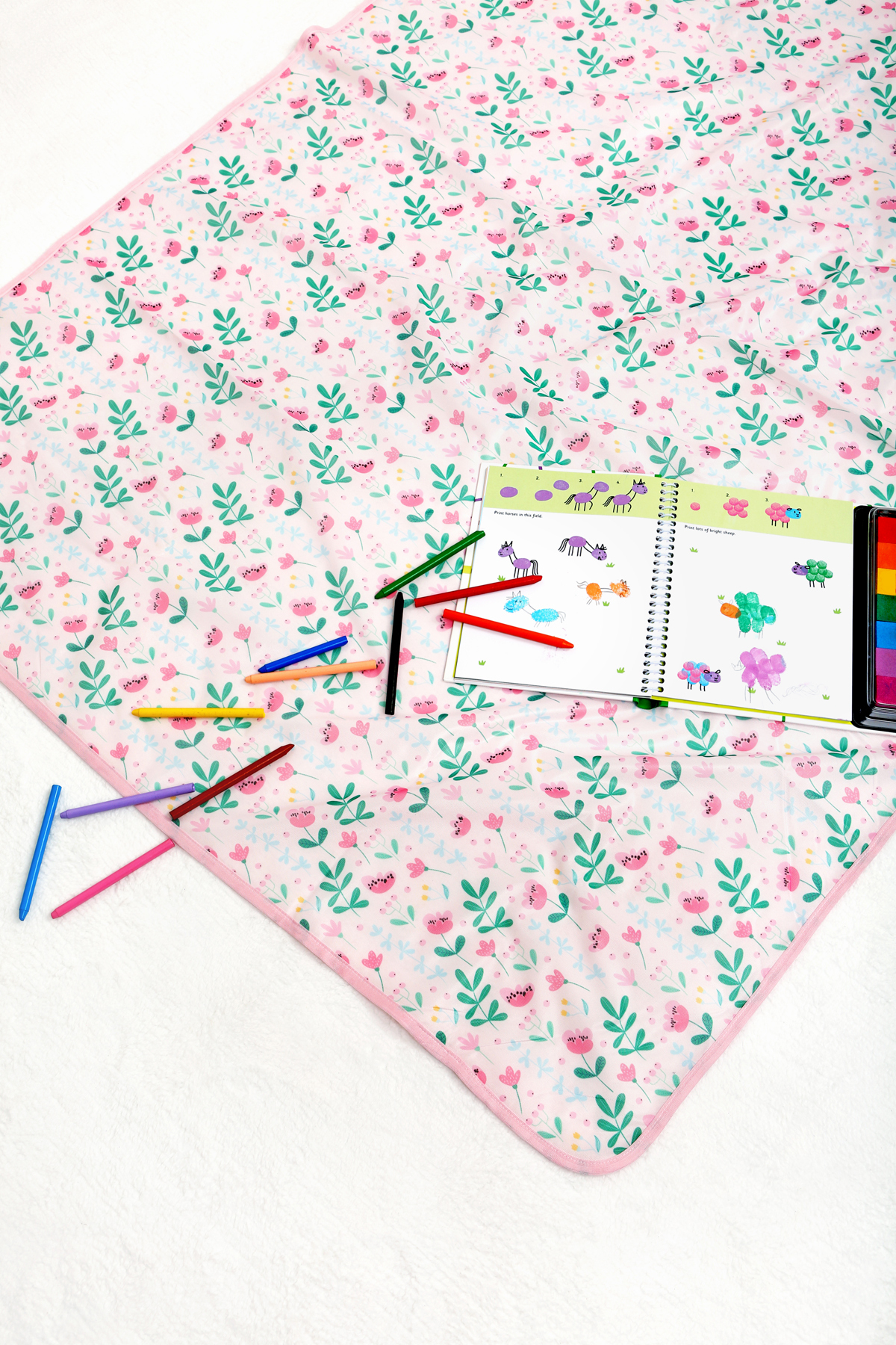 HAMUR Proof Sıvı Geçirmez Etkinlik Aktivite Halı Örtüsü Örtüsü Çok Amaçlı Bebek Çocuk Oyun Matı Flowy fotoğrafı 5 (önizleme)