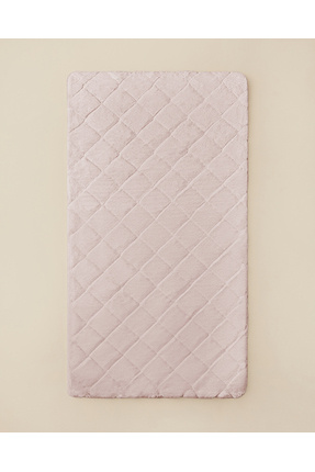 English Home Soft Touch Rabbit Peluş Halı Pudra