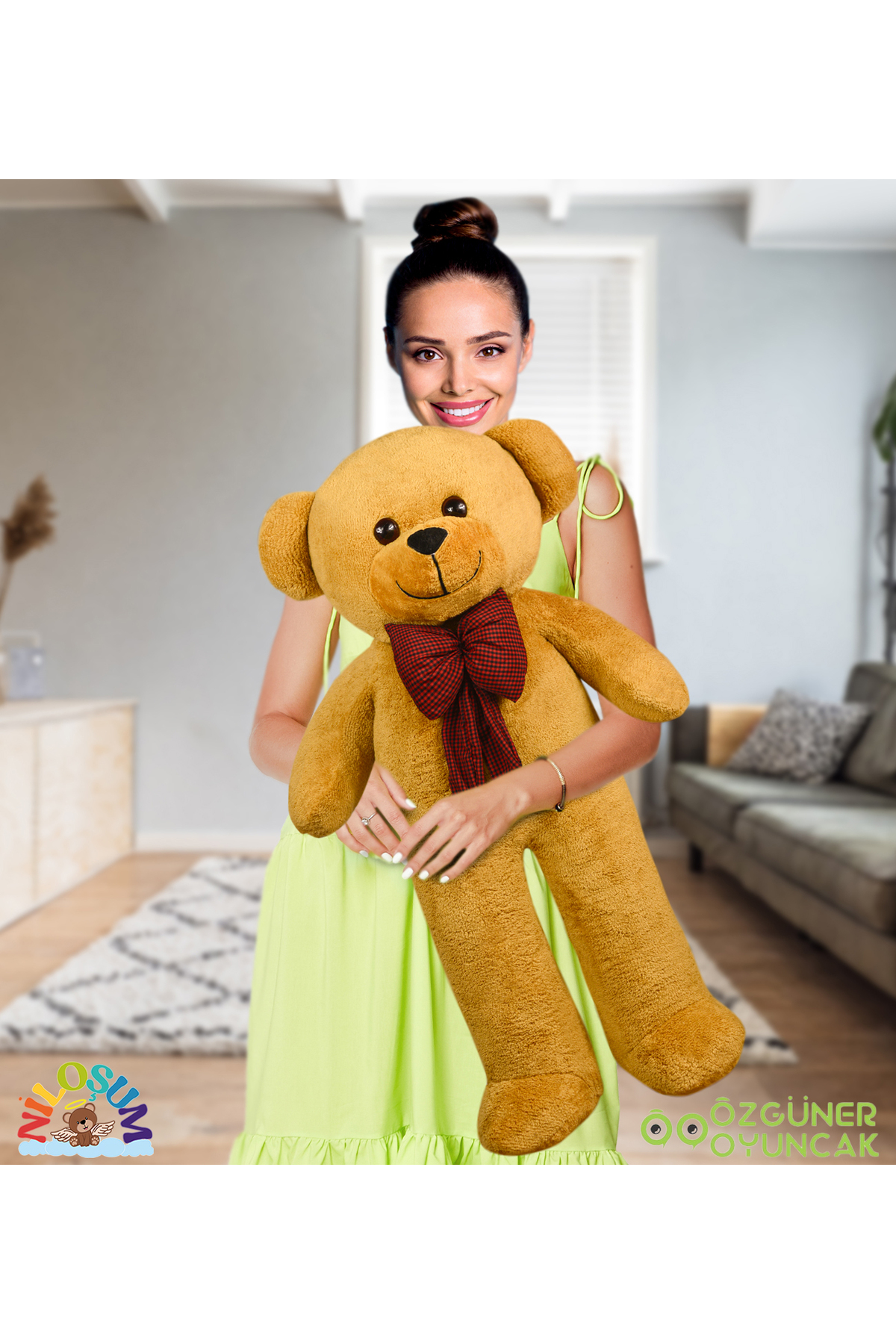 NİLOŞUM Özgüneroyuncak. 120 Papyonlu Büyük Ayıcık (%100 YERLİ) fotoğrafı 2 (önizleme)