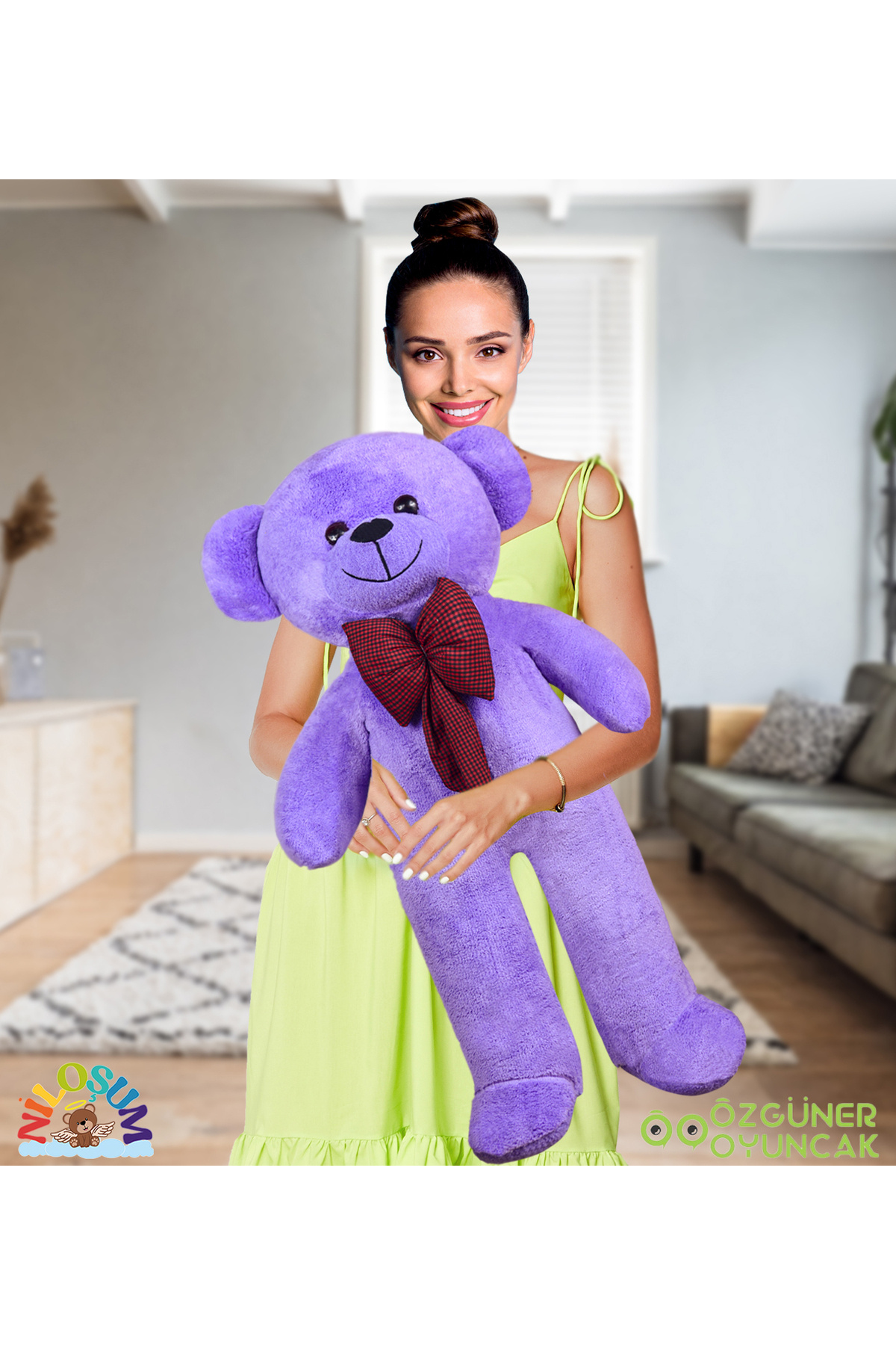 NİLOŞUM Özgüneroyuncak. 120 Papyonlu Büyük Ayıcık (%100 YERLİ) fotoğrafı 2 (önizleme)