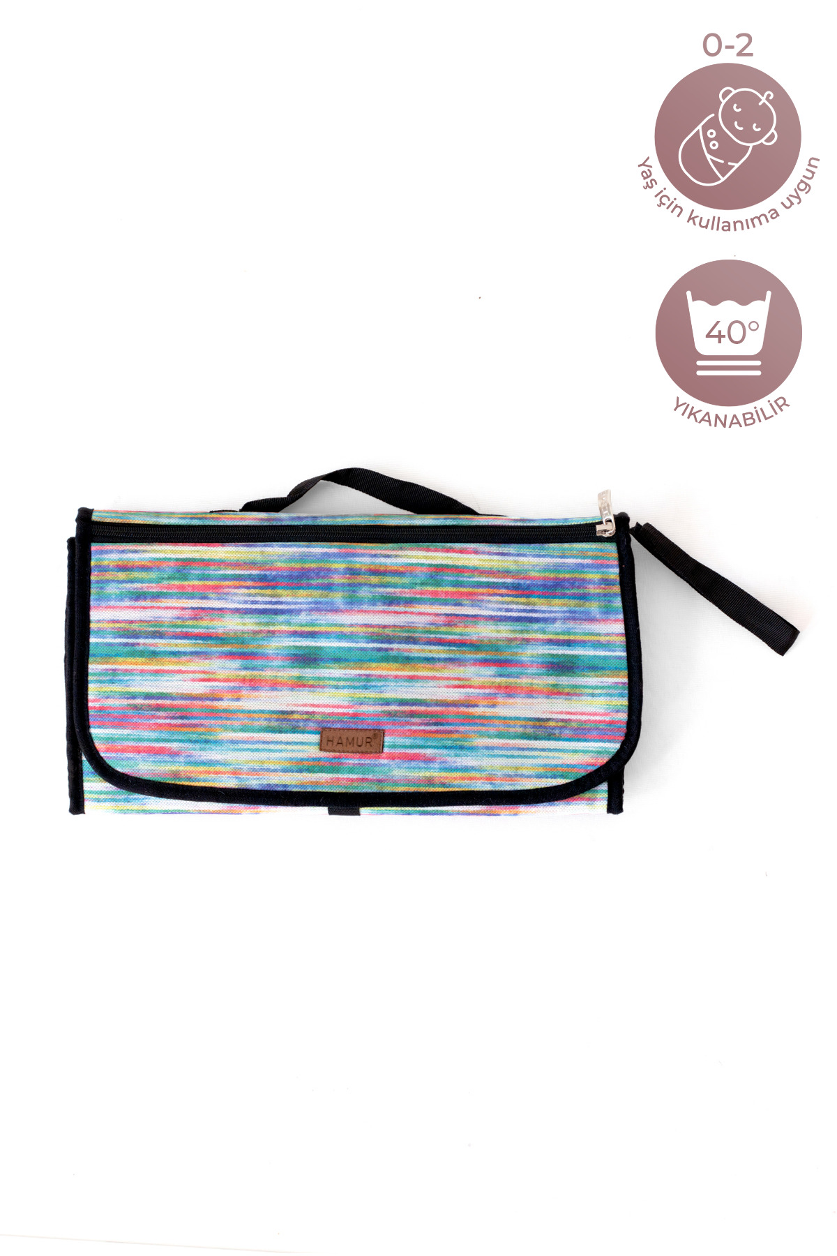 HAMUR Bebek Alt Açma Bakım Çantası Organizerli Anne Bebek Yenidoğan Değiştirme Minderi Bb-504 fotoğrafı 7 (önizleme)