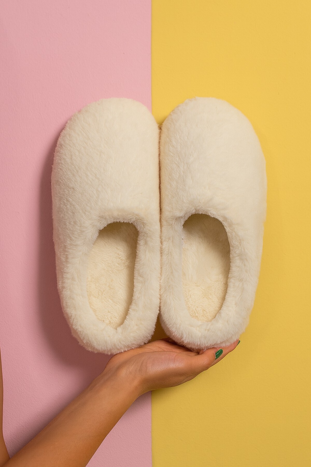 Moda Frato Modafrato TÜYLÜ PELUŞ Kadın Ev Terliği Kışlık Terlik Sessiz Taban