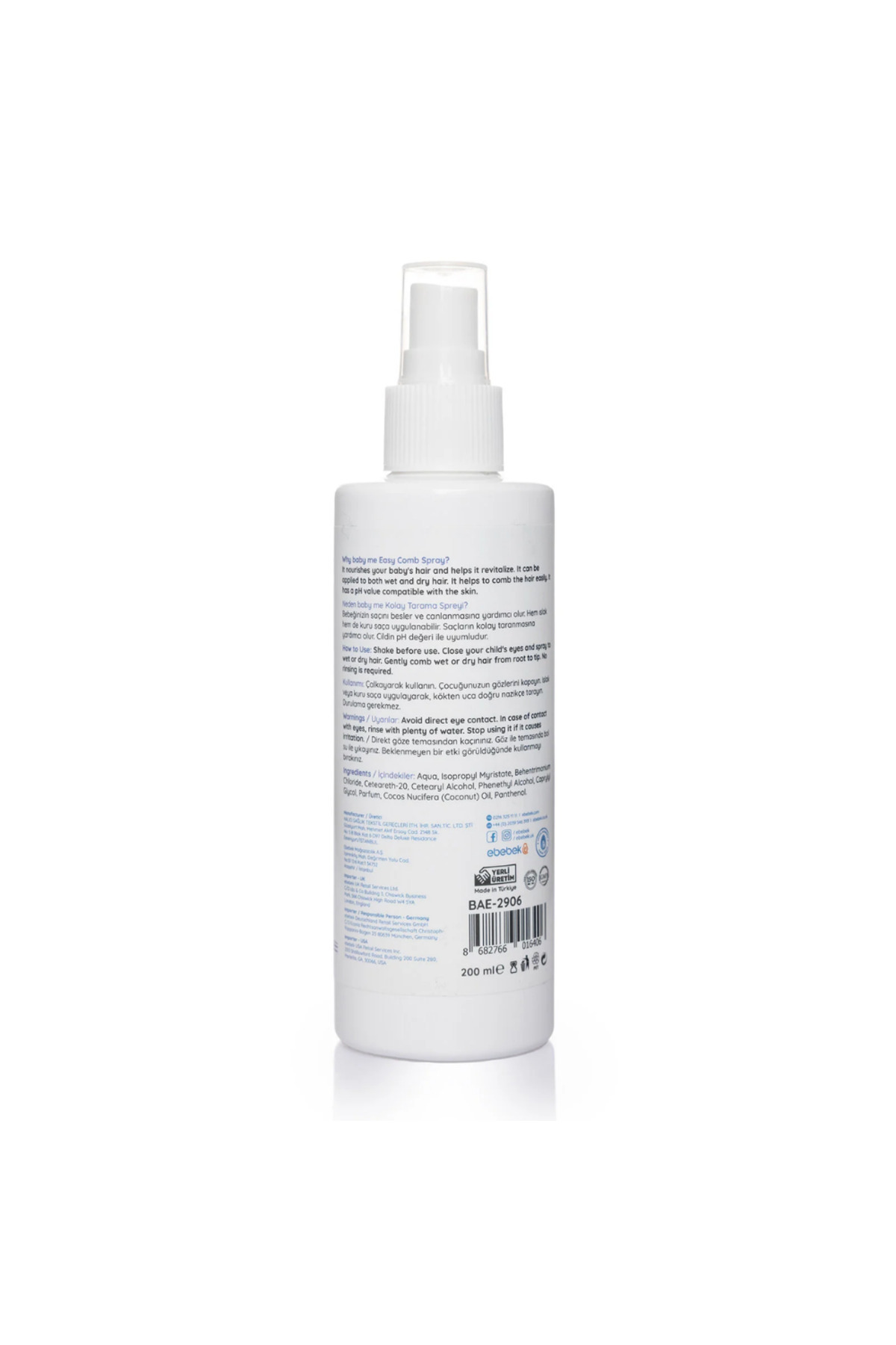 WİİK NATUREL Kolay Tarama Spreyi Hindistan Cevizi Yağı Kokulu 200 ml fotoğrafı 5 (önizleme)
