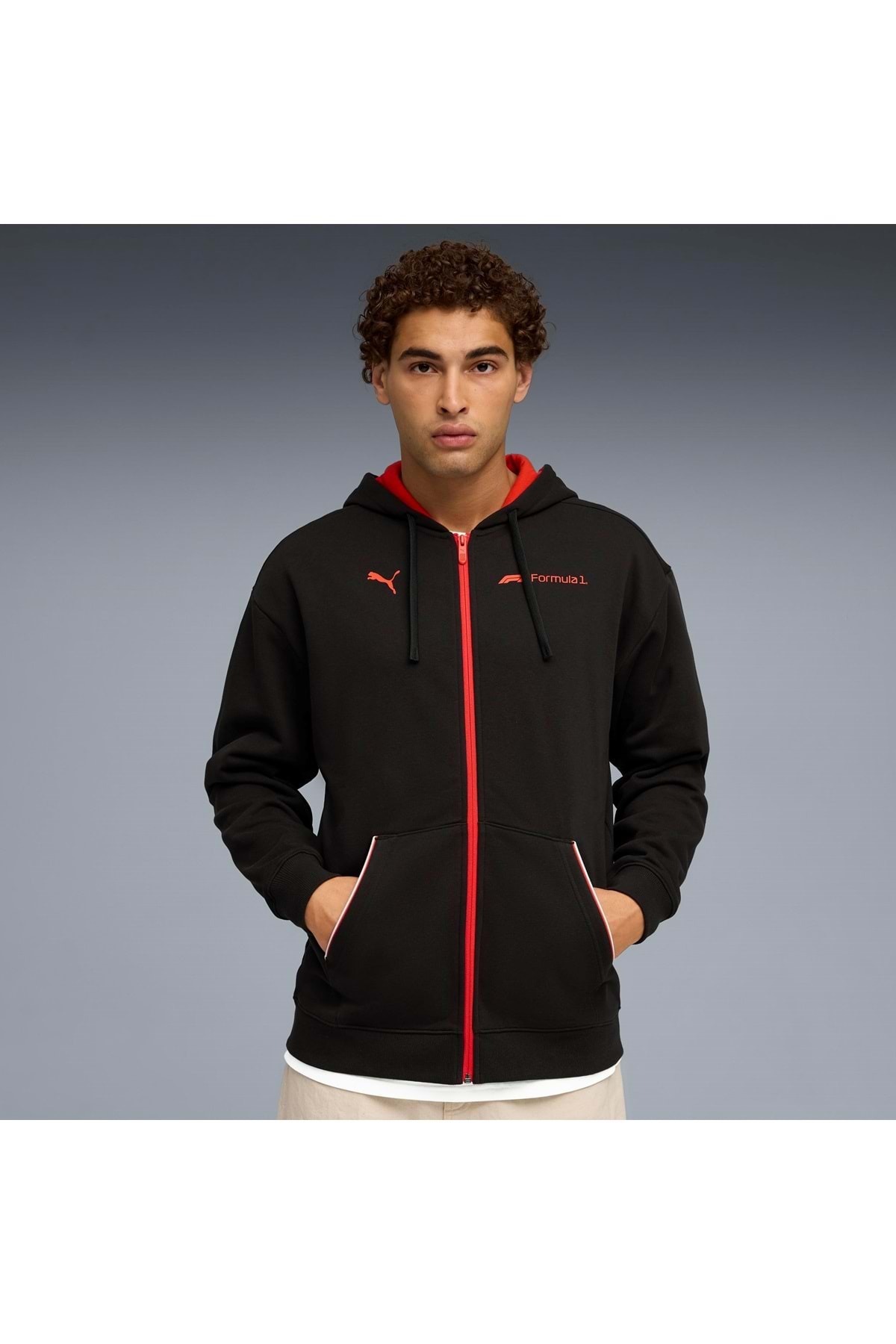 Puma F1 Essential+ Fullzip Hoodie Jacket 632653-01 Erkek Eşofman