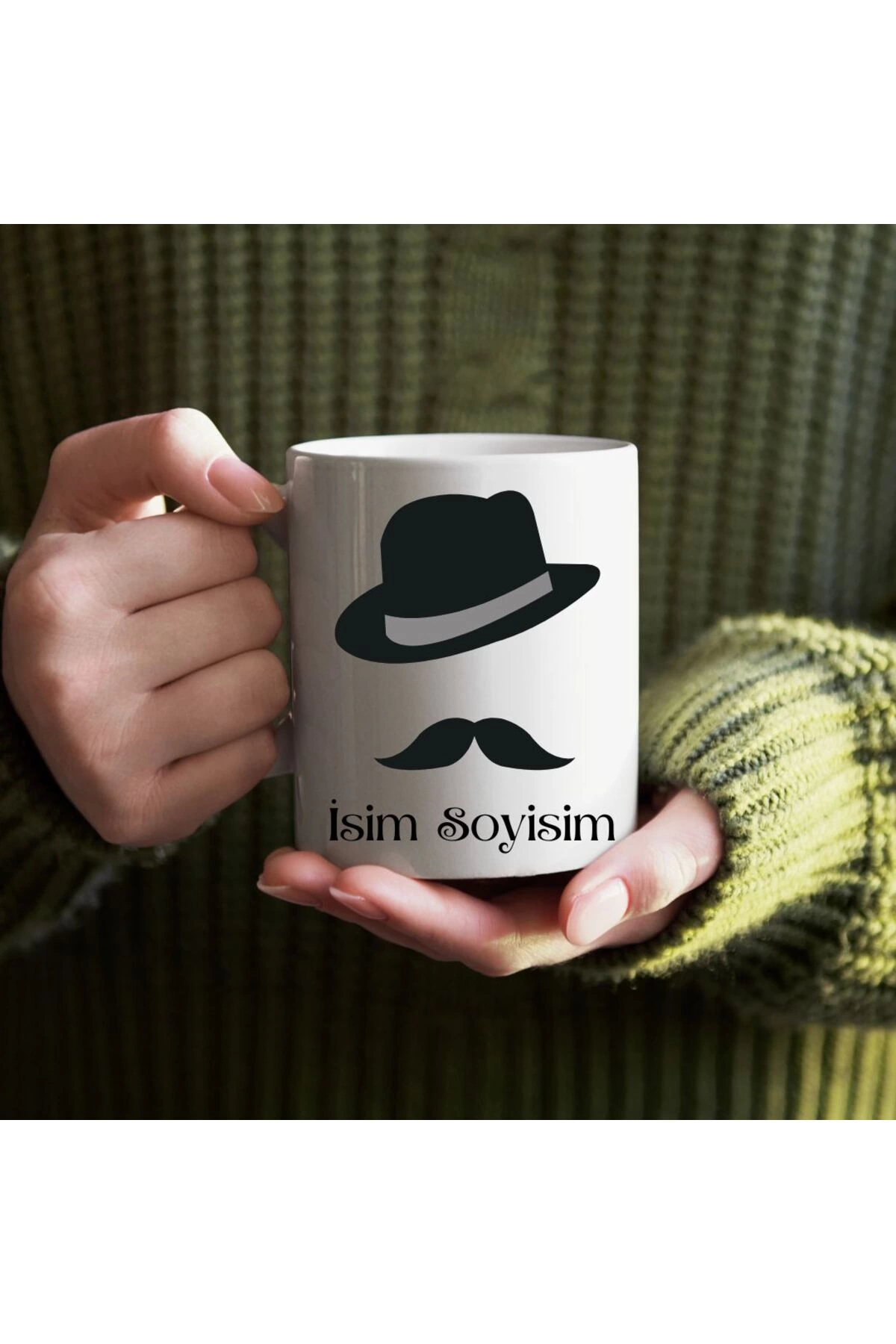 Personalized Name-Written Cup for Men - Named Cup