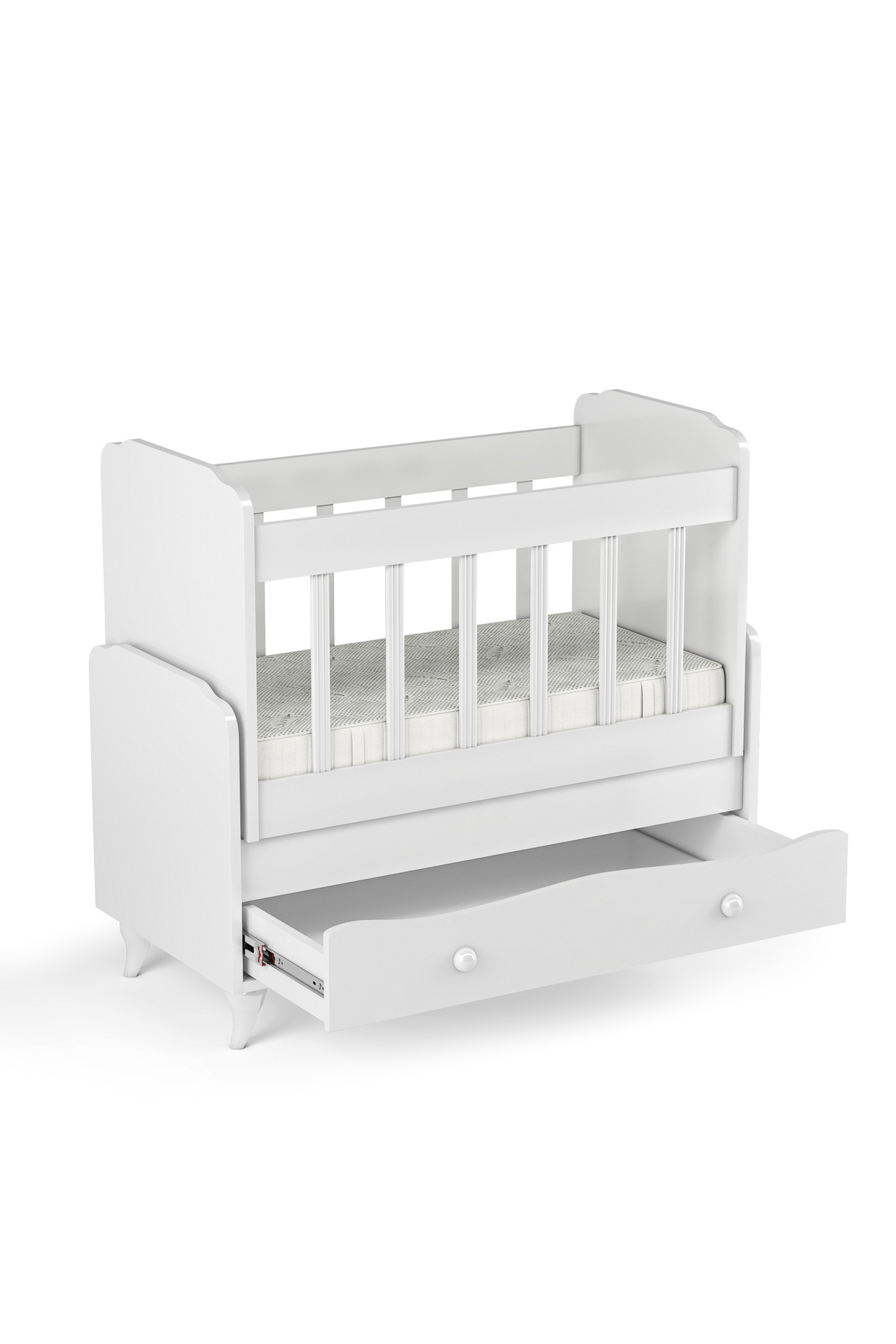 BANANA BABY Yıldız YATAK HEDİYELİ Sallanır Sabitlenir Anne Yanı Çekmeceli Beşik fotoğrafı 6 (önizleme)