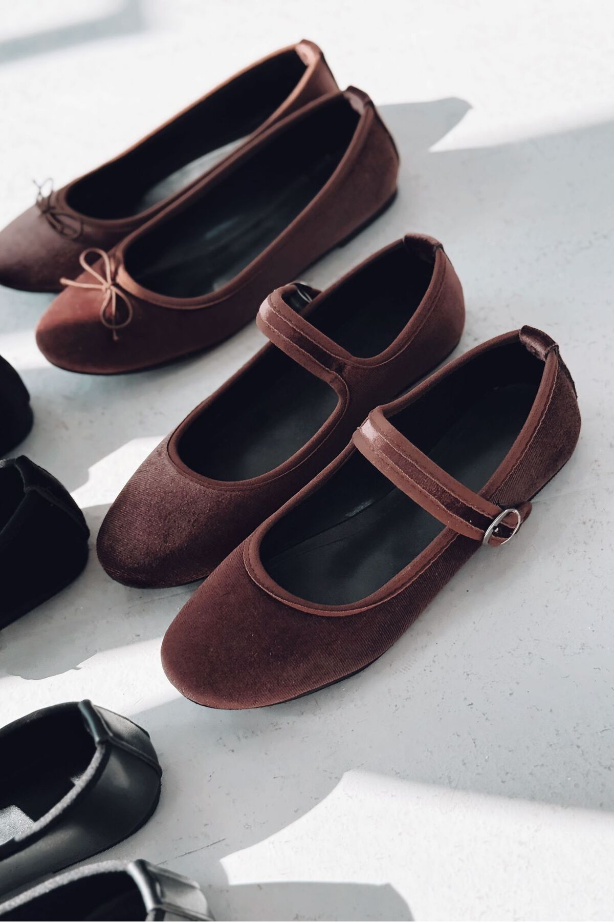 I Love Shoes Vosinta Kadife Mary Jane Babet Acıkahve görsel 7