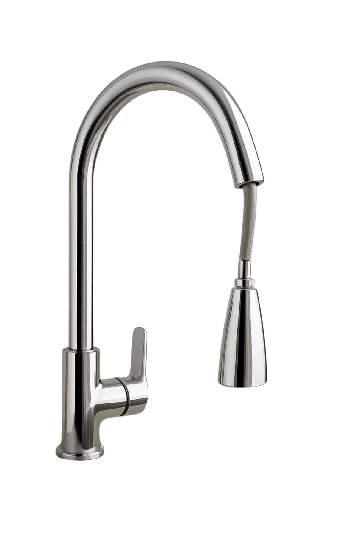 RUDİ ARMATÜR İNOX SPİRALLİ MUTFAK EVİYE BATARYASI-TAMAMEN PİRİNÇ