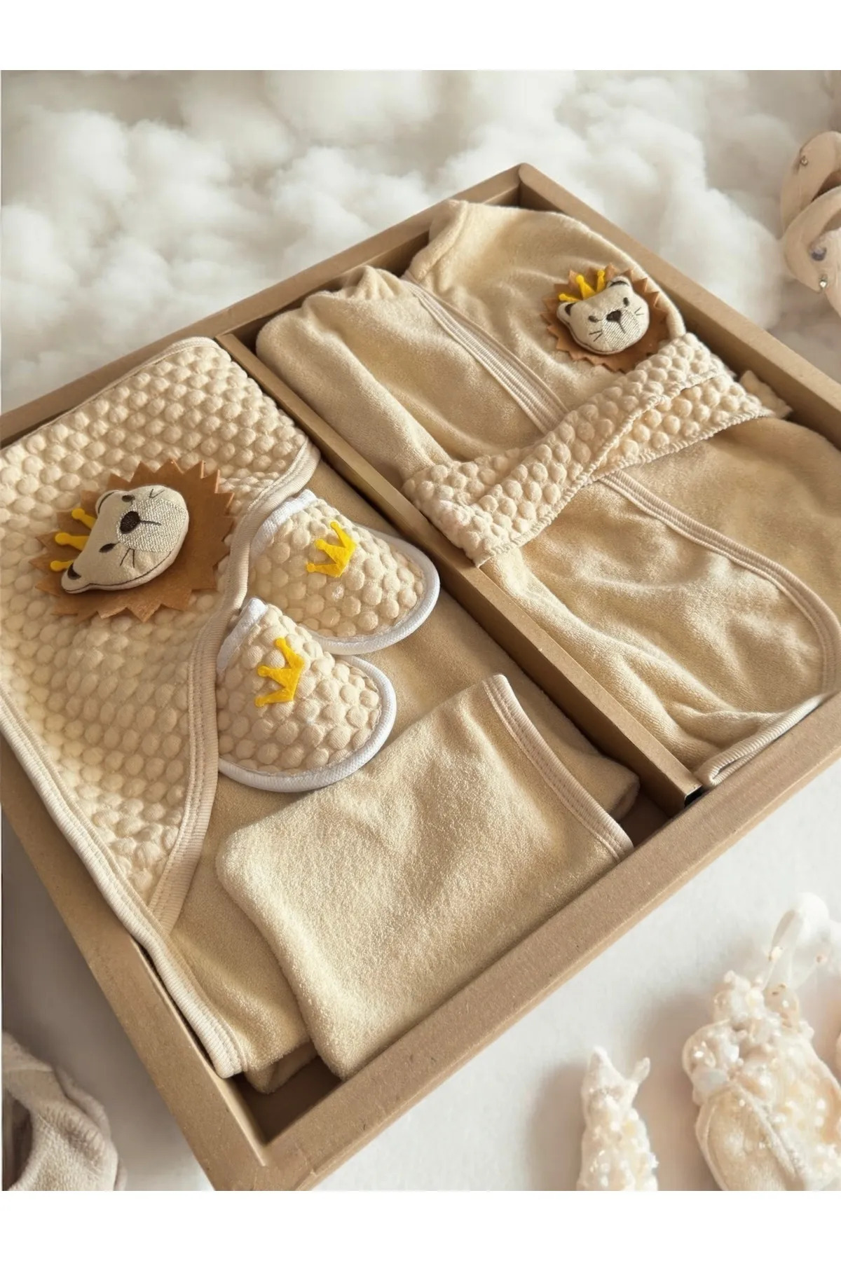 ConconBebe Concon 1650 Organic Aslan Bornoz Set fotoğrafı 3 (önizleme)