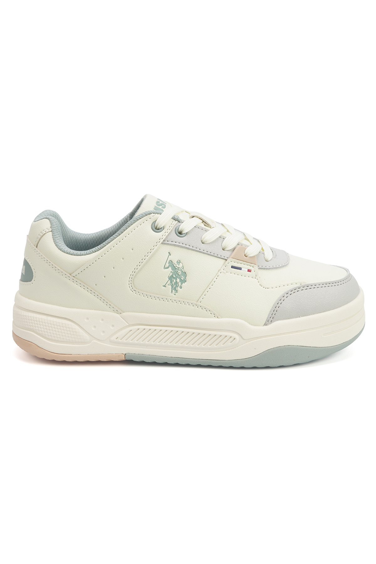 U.S. Polo Assn. Women's Beige Low-Top Sneakers - Style that Moves, Comfort th...