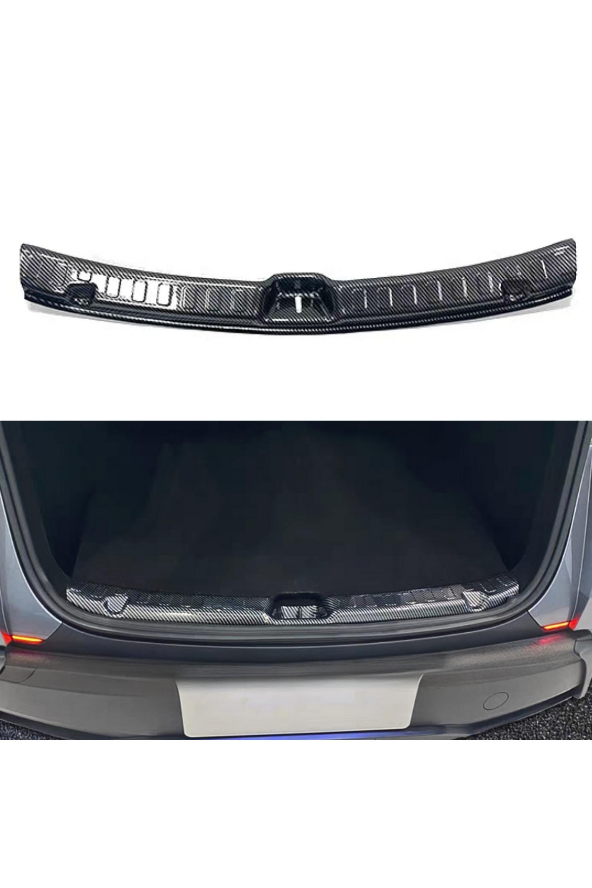 Red Lion parts TESLA MODEL Y JUNİPER ABS Karbon Fiber Arka Bagaj Kapısı Eşiği Koruyucu