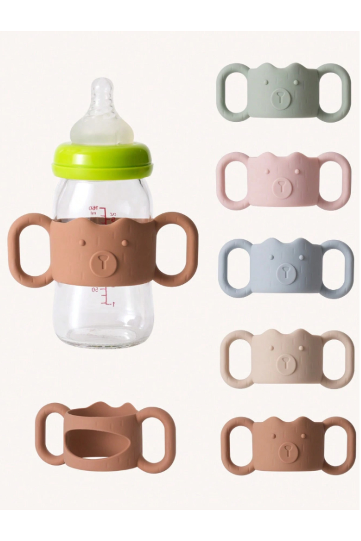 The Cloudish Shop Silikon Biberon tutacağı AYI Desenli 1 Adet fotoğrafı 6 (önizleme)