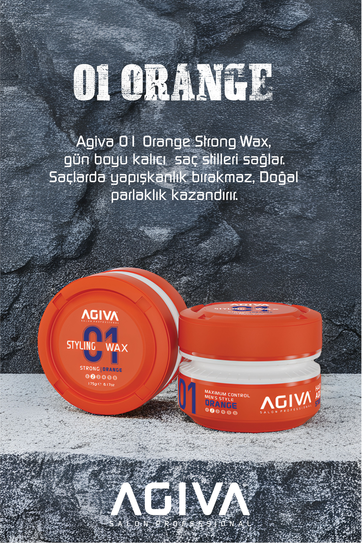 Orange Güçlü Tutuş ve Esnek Görünüm Sağlayan Wax - 175ML — 001-WAX-284 — تصویر 2 از 5