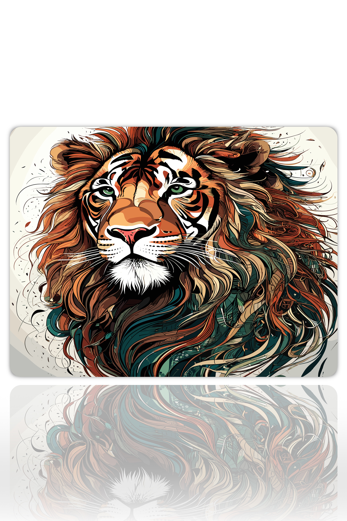 The Lion of Artistry 40x30 3mm Gaming Gaming Gaming Mouse Pad, Gaming mousepad, Table Mat