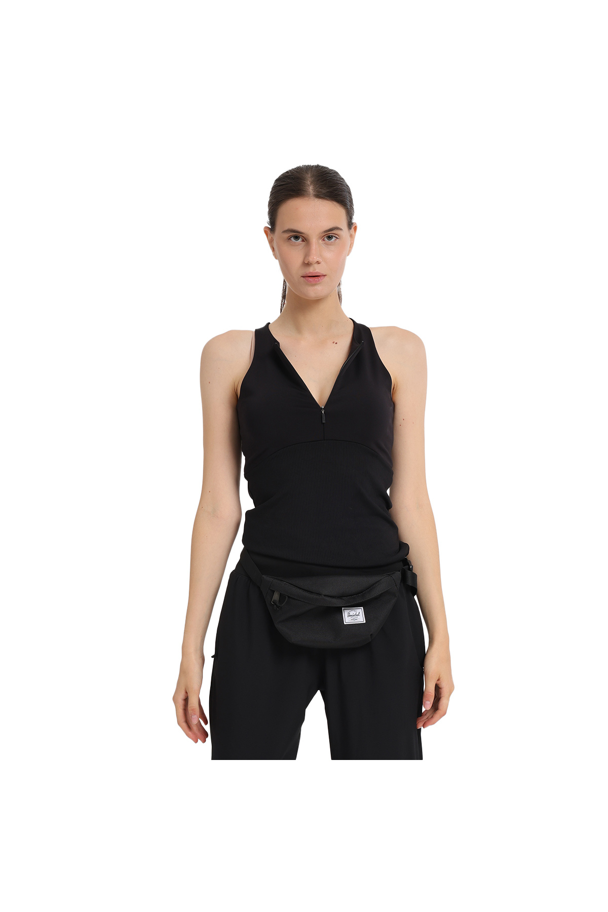 Mahave Top Kadın Siyah Antrenman T-Shirt 25KK1043-SYH
