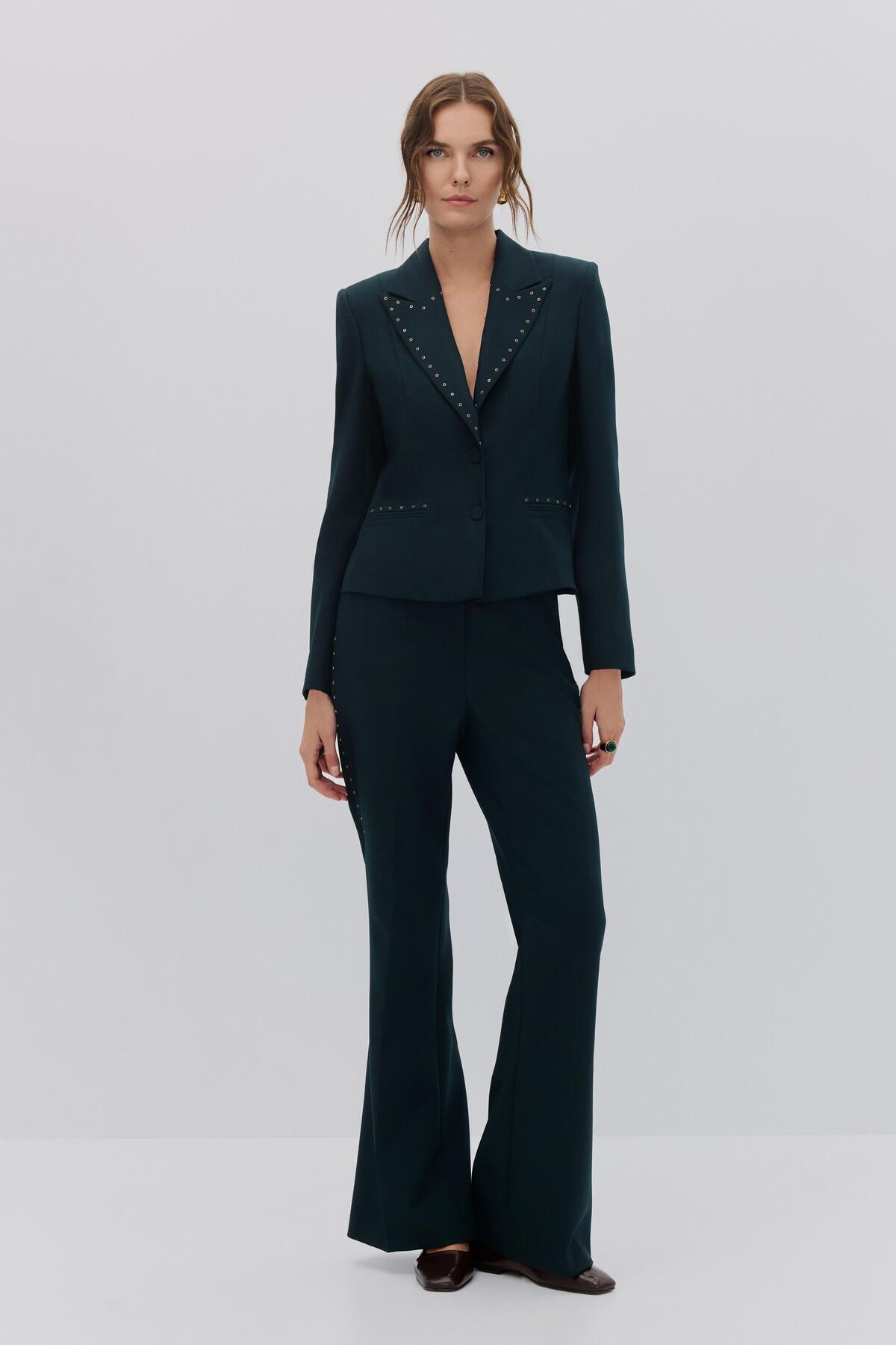 Shn TAŞ DETAYLI BLAZER PANTOLON TAKIM