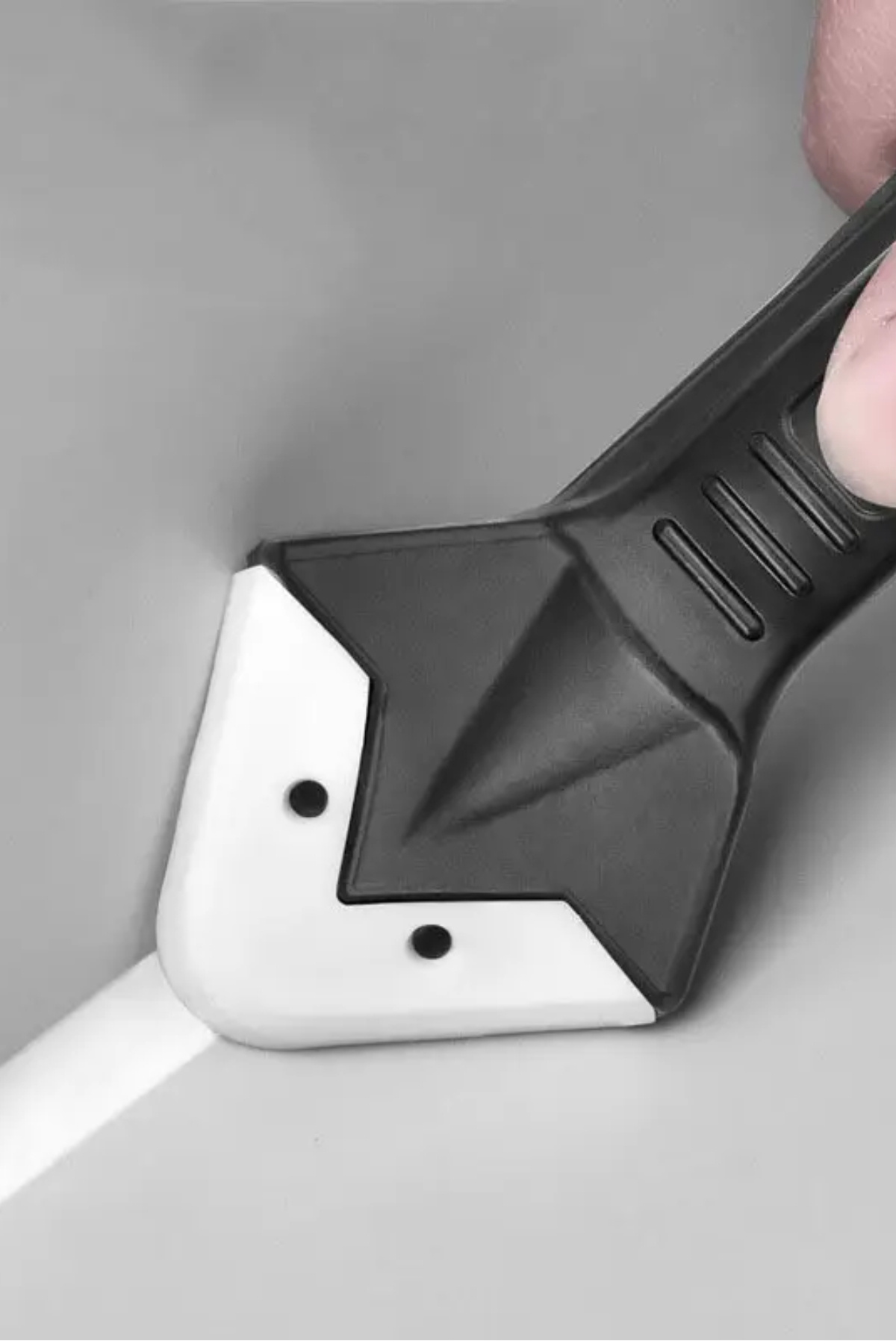 Nactumu 3’ü 1 Arada Silikon Mastik Aracı – Paslanmaz Çelik Başlıklı, Sızdırmazlık, Temizlik ve Kazıma İçin