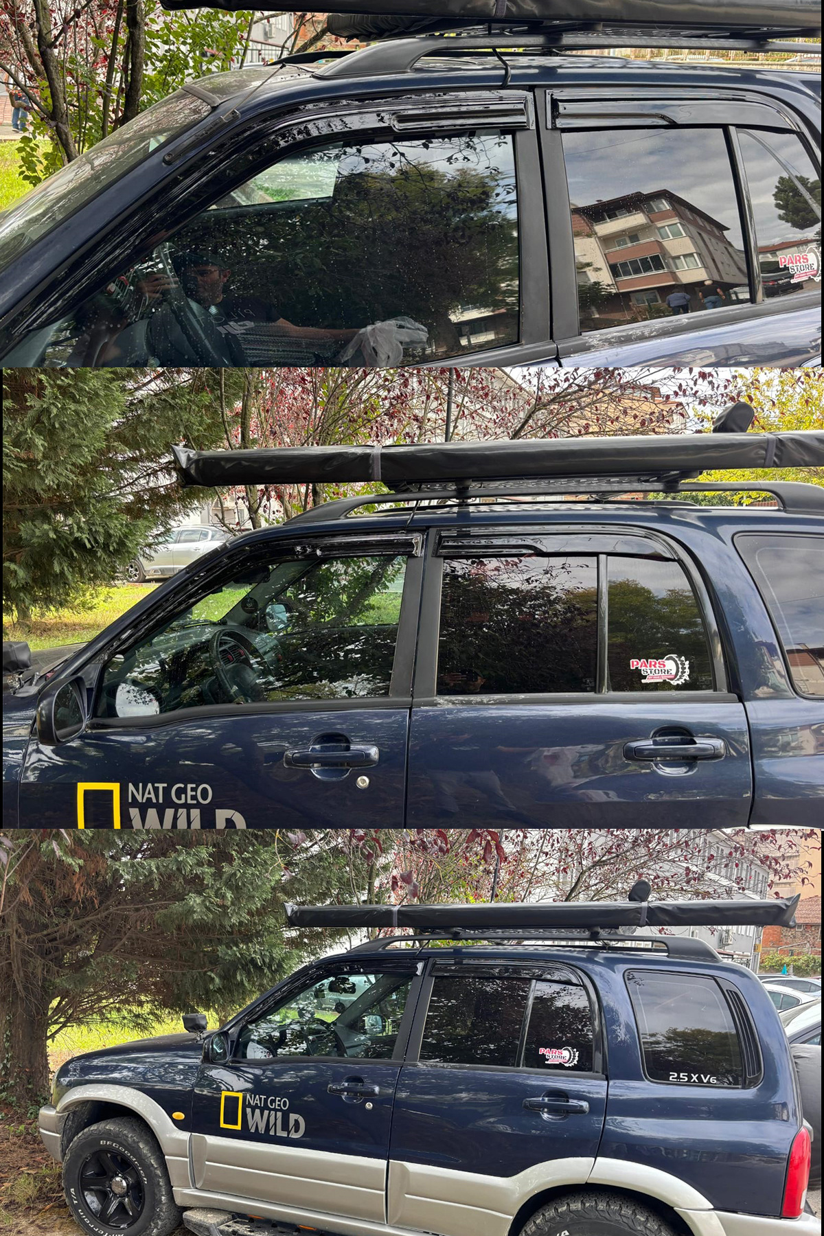 alpax aksesuar küçük dokunuşlar büyük fark yaratır Suzuki Grand Vitara 1998-2005 Arası Modele Özel 4'Lü Mügen Cam Rüzgarlığı