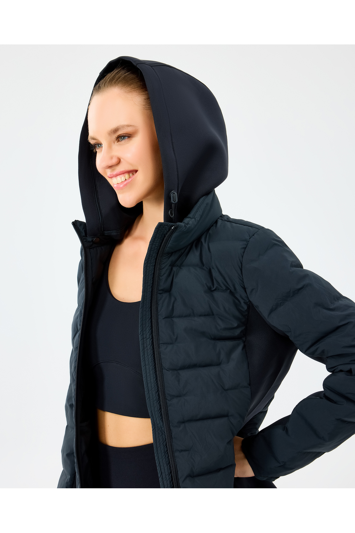 Skechers  W Full Zip Jacket Kadın Siyah Mont S242060-3817 - Görsel 5