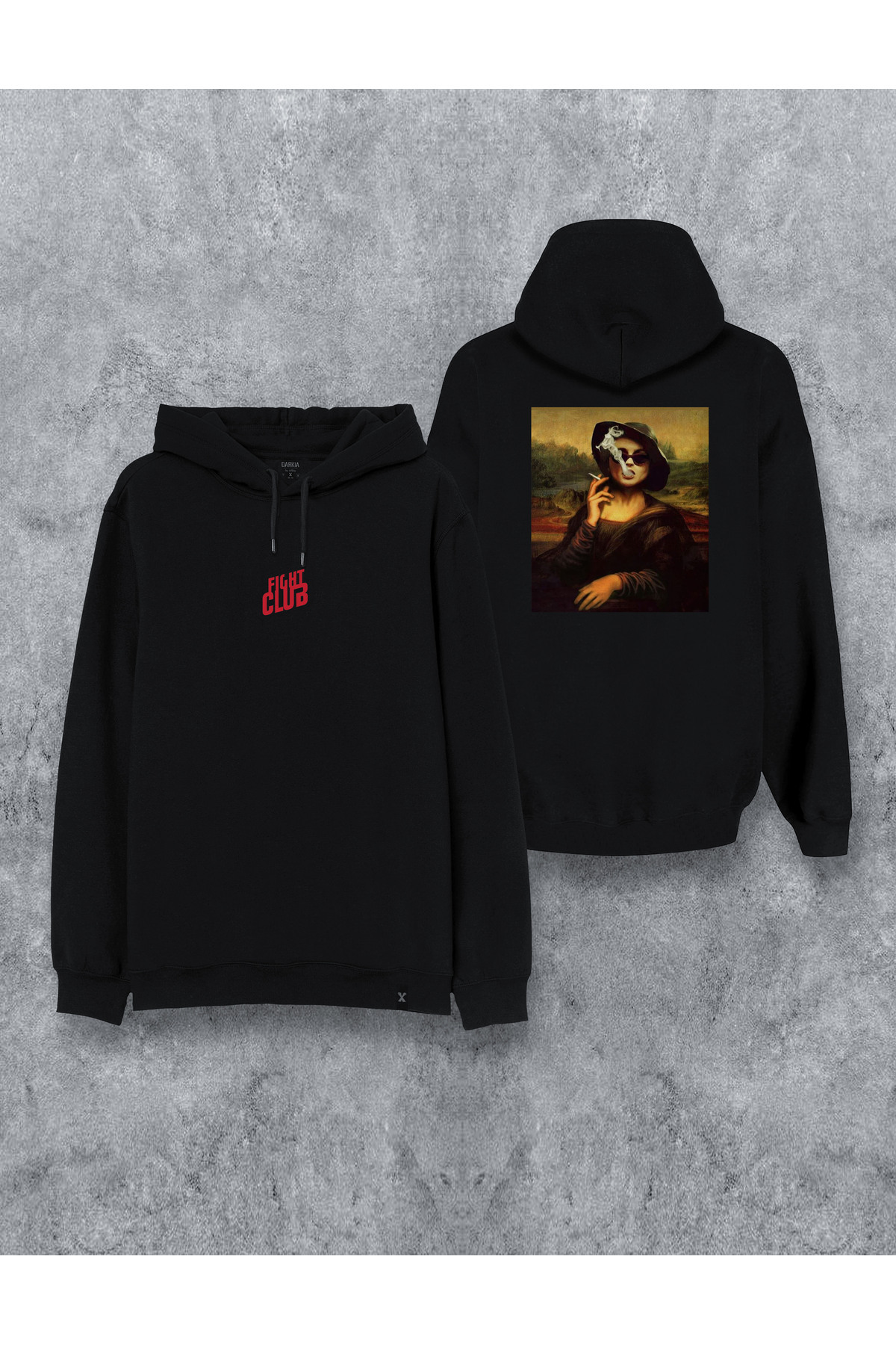 MODA Fight Club Fight Club Printed Black Hooded Hoodie Sweatshirt Hoodie