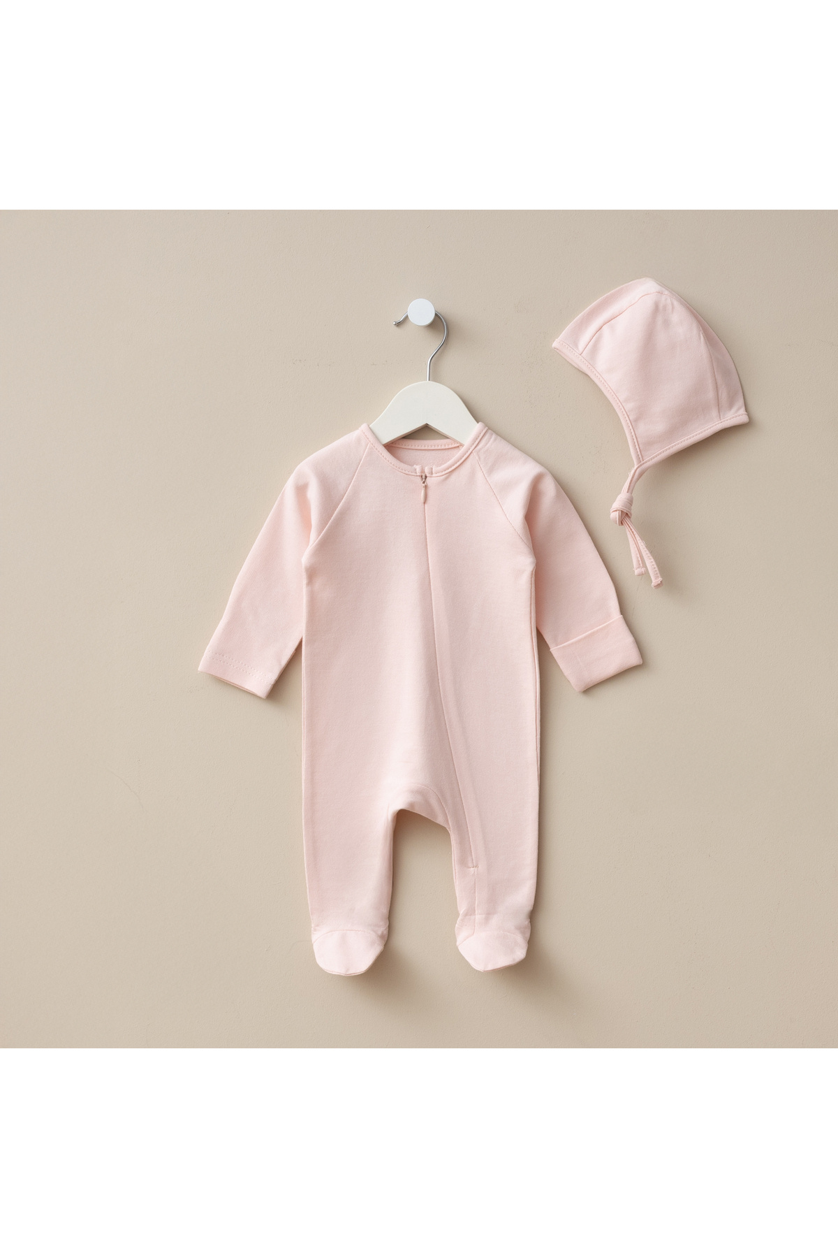 Minimus Yeni Doğan Kız ve Erkek Bebek Pamuklu Fermuarlı Tulum Set Hastane Çıkışı Özel Gün Hediye Takım fotoğrafı 7 (önizleme)