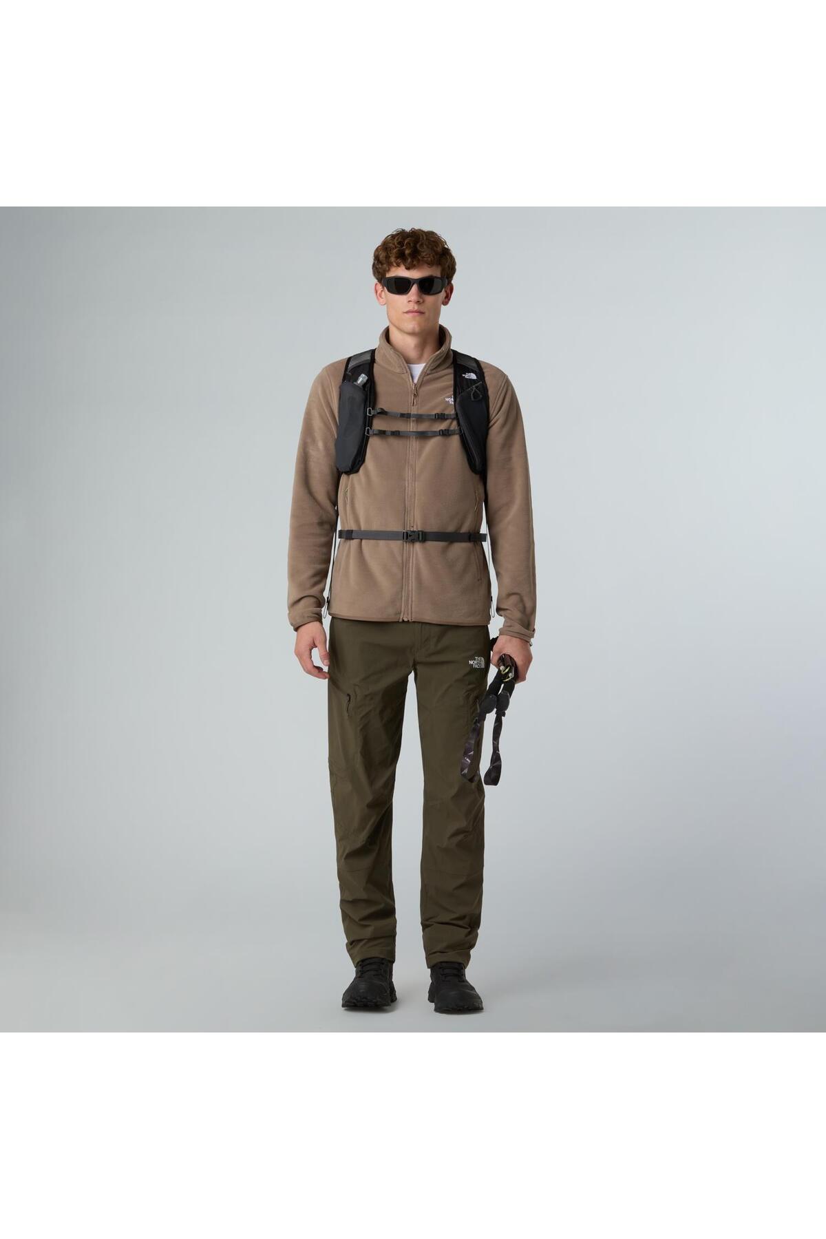 THE NORTH FACE Erkek Glacier Tam Boy Fermuarlı Polar Nf0A8D0Rbow1 Kahverengi-XL görsel 5