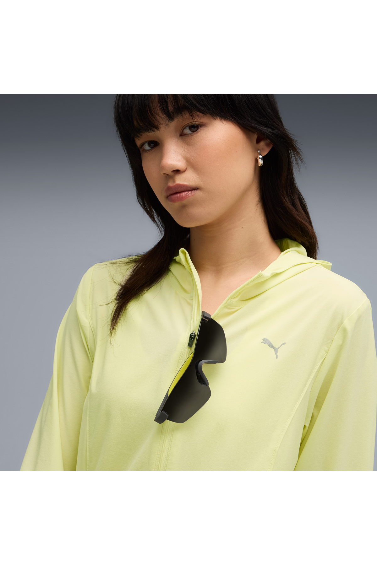 Puma Run Velocity Woven Kadın Sarı Koşu Ceketi görsel 7
