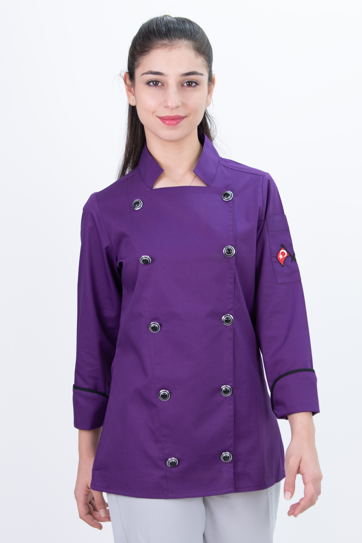 Das Uniform Full Düğmeli Şef Gömlek Aşçı Kıyafeti Chef Aşçı Forması