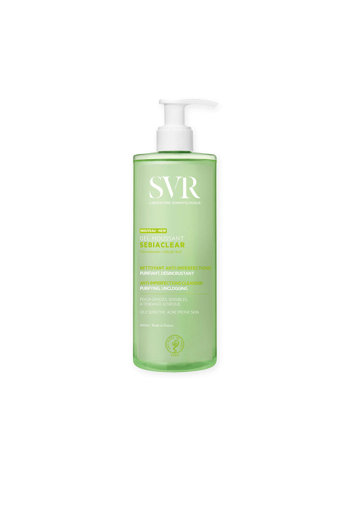 SVR Sebiaclear Schaumgel Laboratoire Dermatologique 400 ml