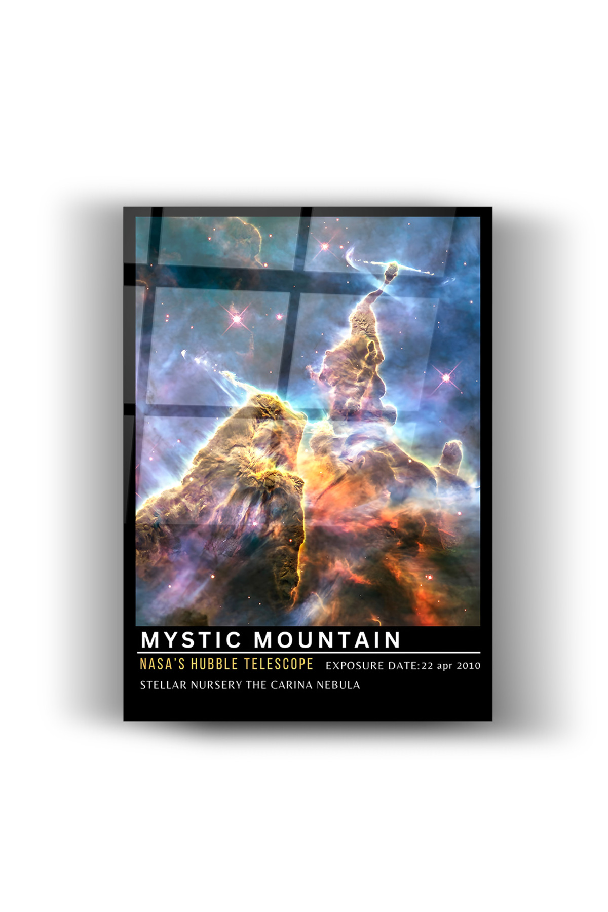 Pillars Of Creation Uzay Cam Tablo-Ev-Ofis Dekorasyon