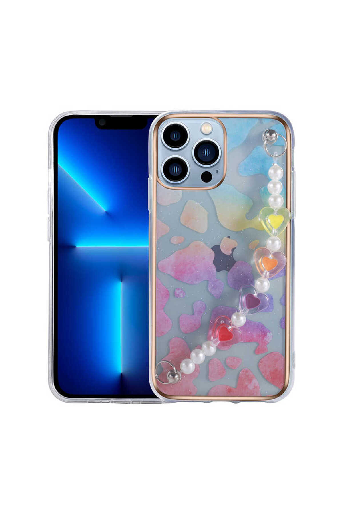 iPhone 13 Pro Uyumlu LCKC Pilla Kılıf-Colorful