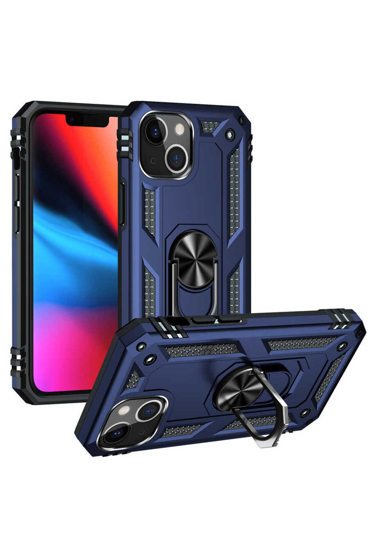 iPhone 13 Uyumlu LCKC Vega Kılıf-Mavi