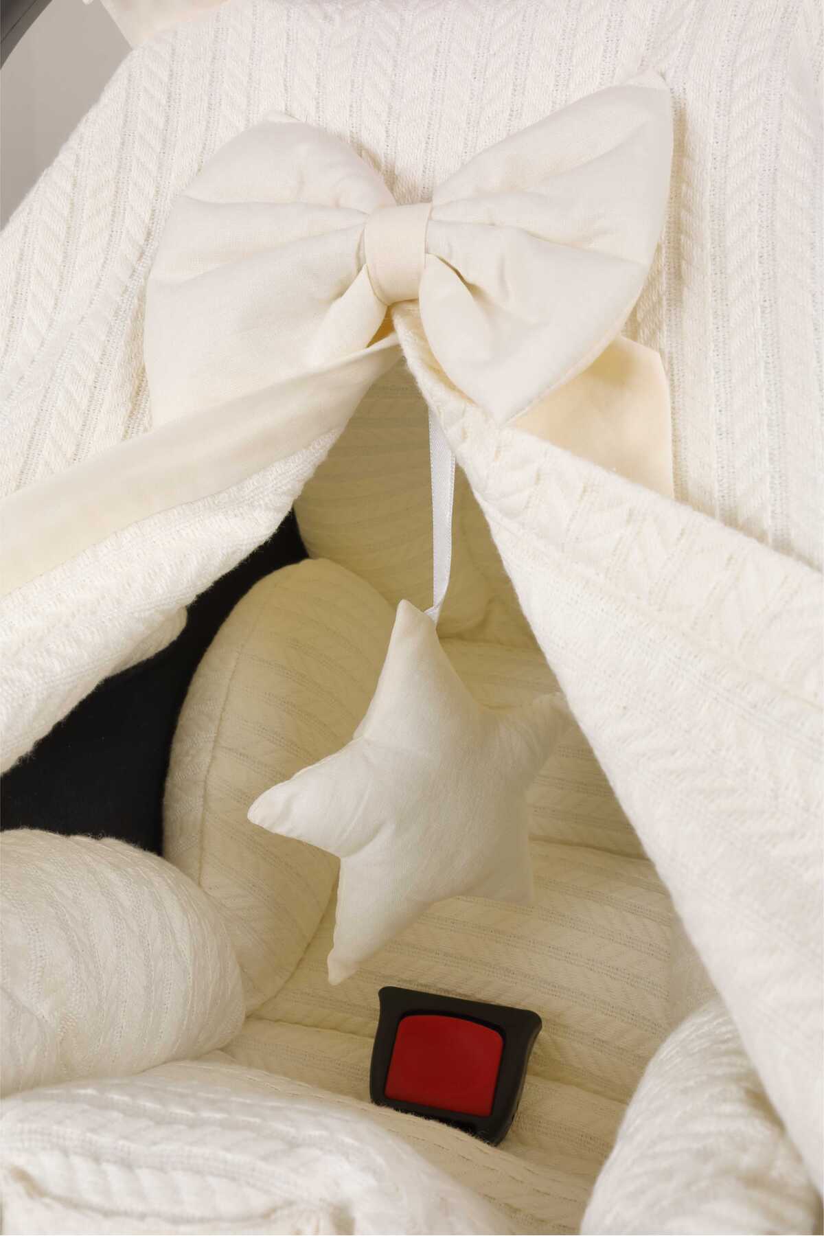 Umaybebek Puset Örtüsü, Puset Minderi, 2 Parça, Örgü pike, %100 pamuk kumaş, Seyahat arkadaşı - Bel Destekli fotoğrafı 5 (önizleme)