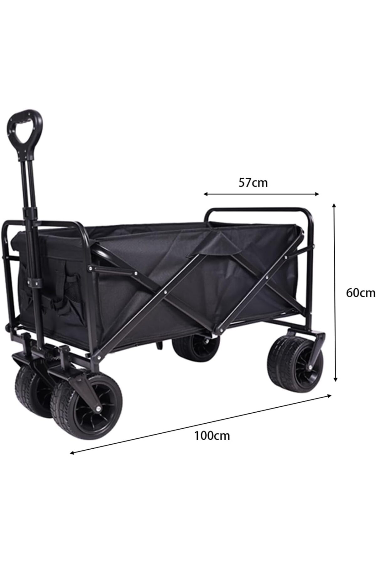 ZAICA Collapsible Folding Camping Wagon (AF-Black)
