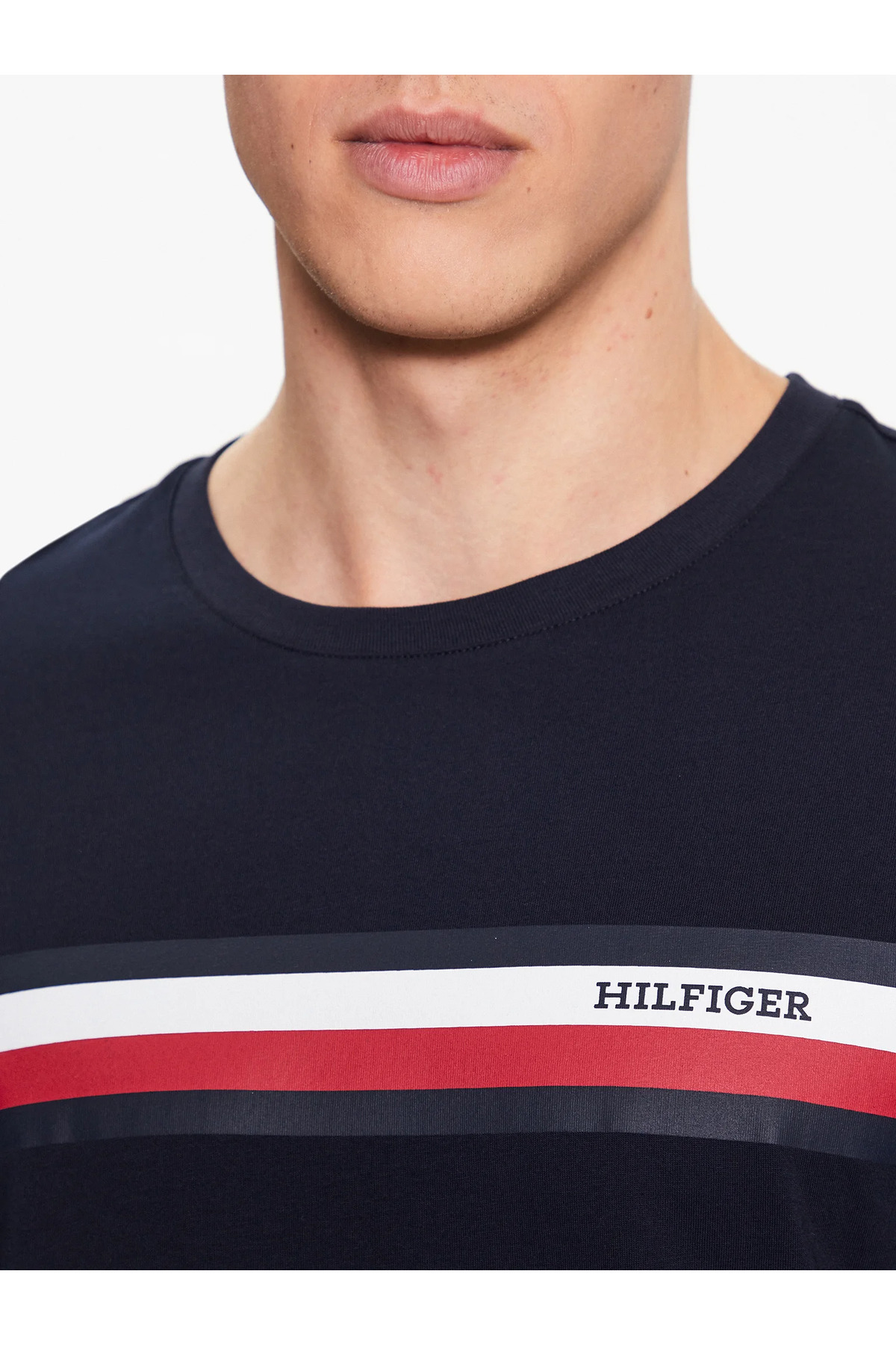 سویشرت مردانه اسلیمی آستین بلند | تامی هیلفیگر Tommy Hilfiger MW0MW32366-07 - تصویر 2
