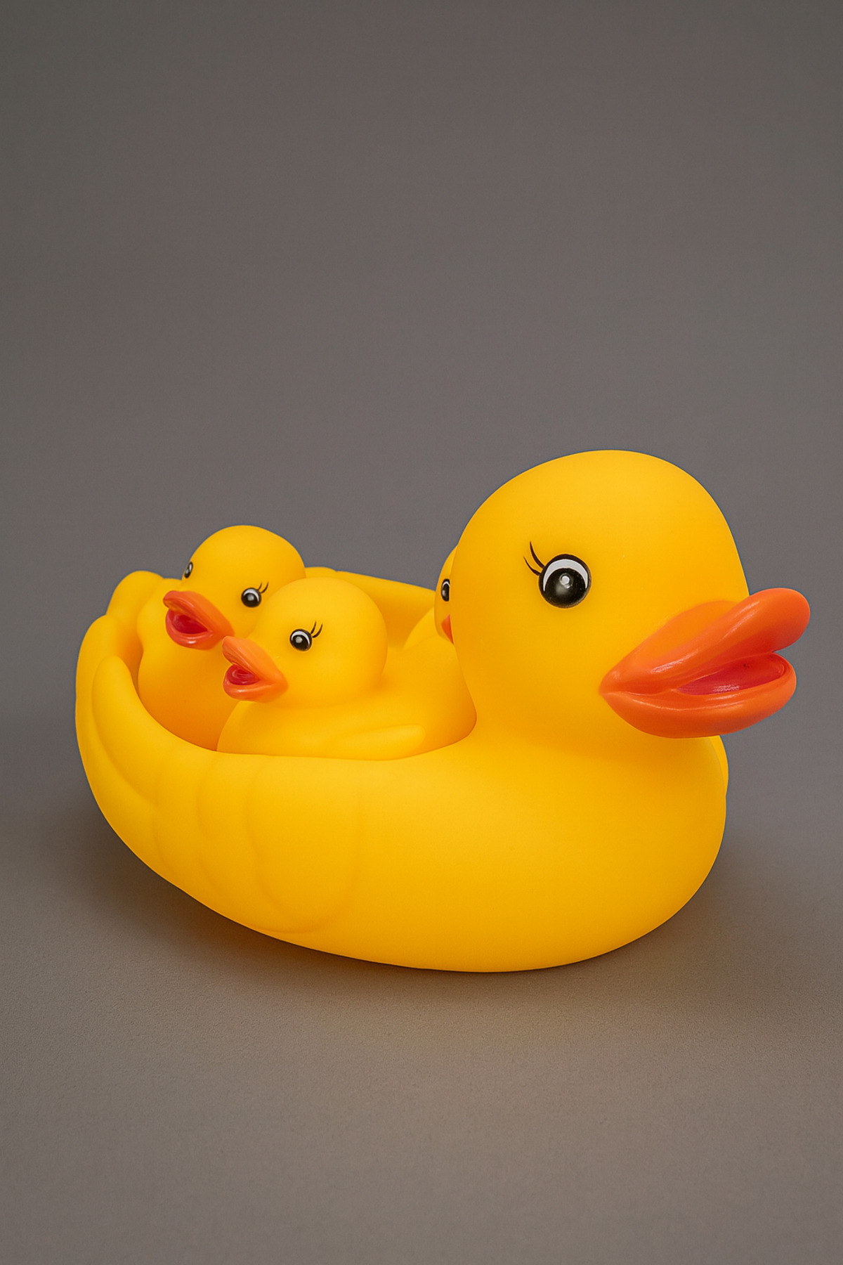 BEYZANA Ördek 4'lü Yavrulu Sesli Banyo Oyuncağı Seti Ördek Ailesi fotoğrafı 2 (önizleme)