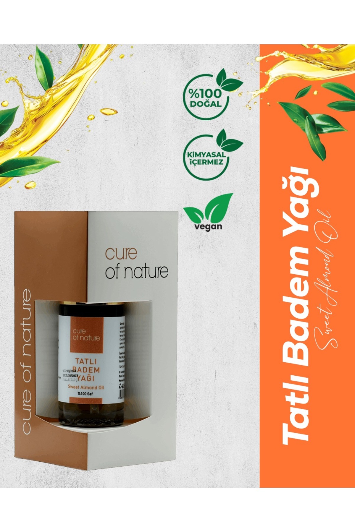 Cure Of Nature Tatlı Badem Yağı 35 ml