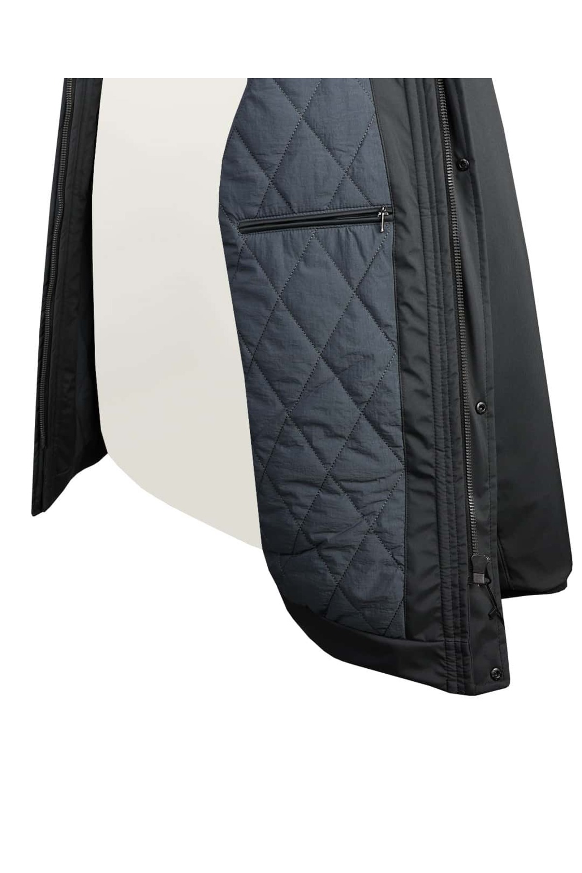 tambattal Büyük Beden Kapüşonlu Softshell Mont (Geniş Rahat Kalıp) görsel 8