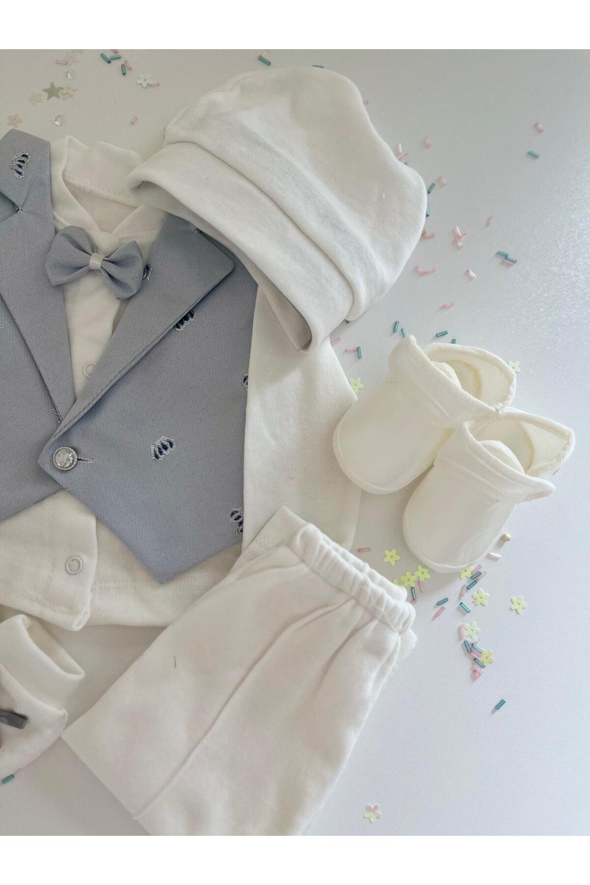 ELAGÜL Erkek Bebek Mevlüt Takımı 5'li fotoğrafı 3 (önizleme)