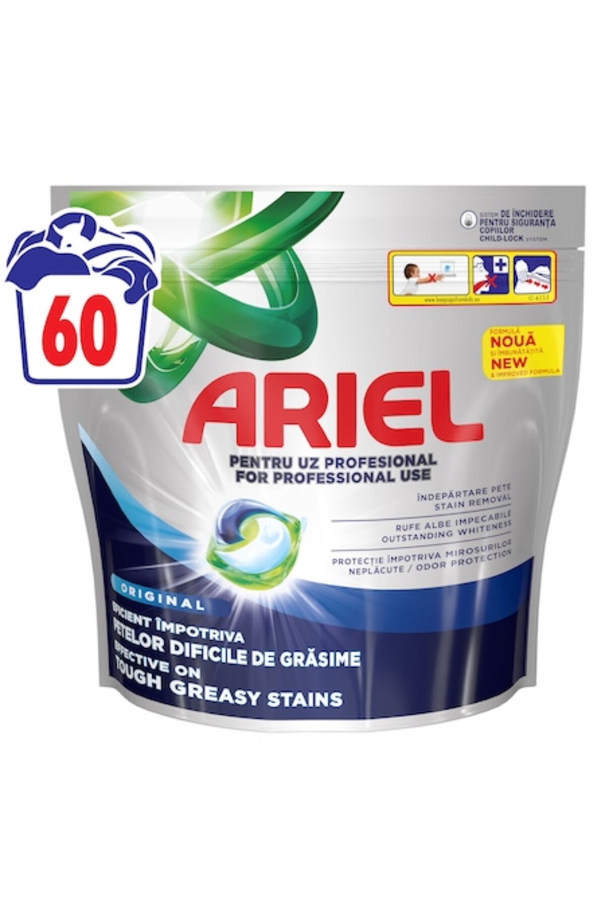 Ariel Professional Καψούλα απορρυπαντικού All-in-1 Pods Original, 60 πλυσίματα