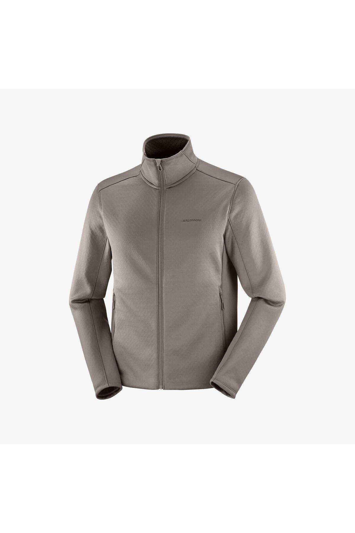 کاپشن پشمی مردانه تمام زیپ OUTLINE گرم Iron LC2608700 سالومون سویشرت اسپرت Salomon