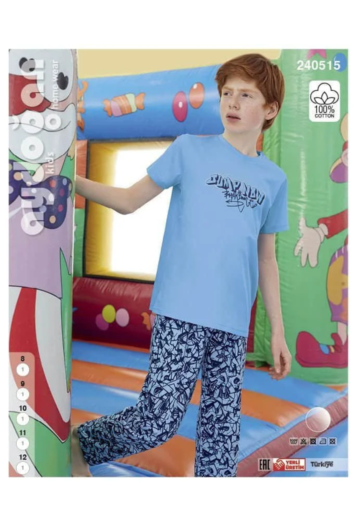 100% Cotton Boys' Pajamas Set – Comfortable and Breathable Fabric