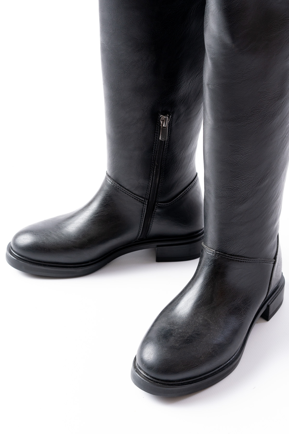 SEEM  Deva Dizüstü Katlanabilen Siyah Kadın Çizme - Görsel 6