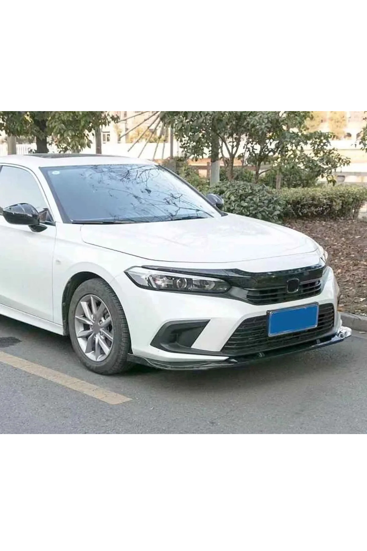 Honda Civic Fe 3 Parça Ön Lip Parlak Siyah plastik Ön Ek Karlık 2022 ve Üzeri