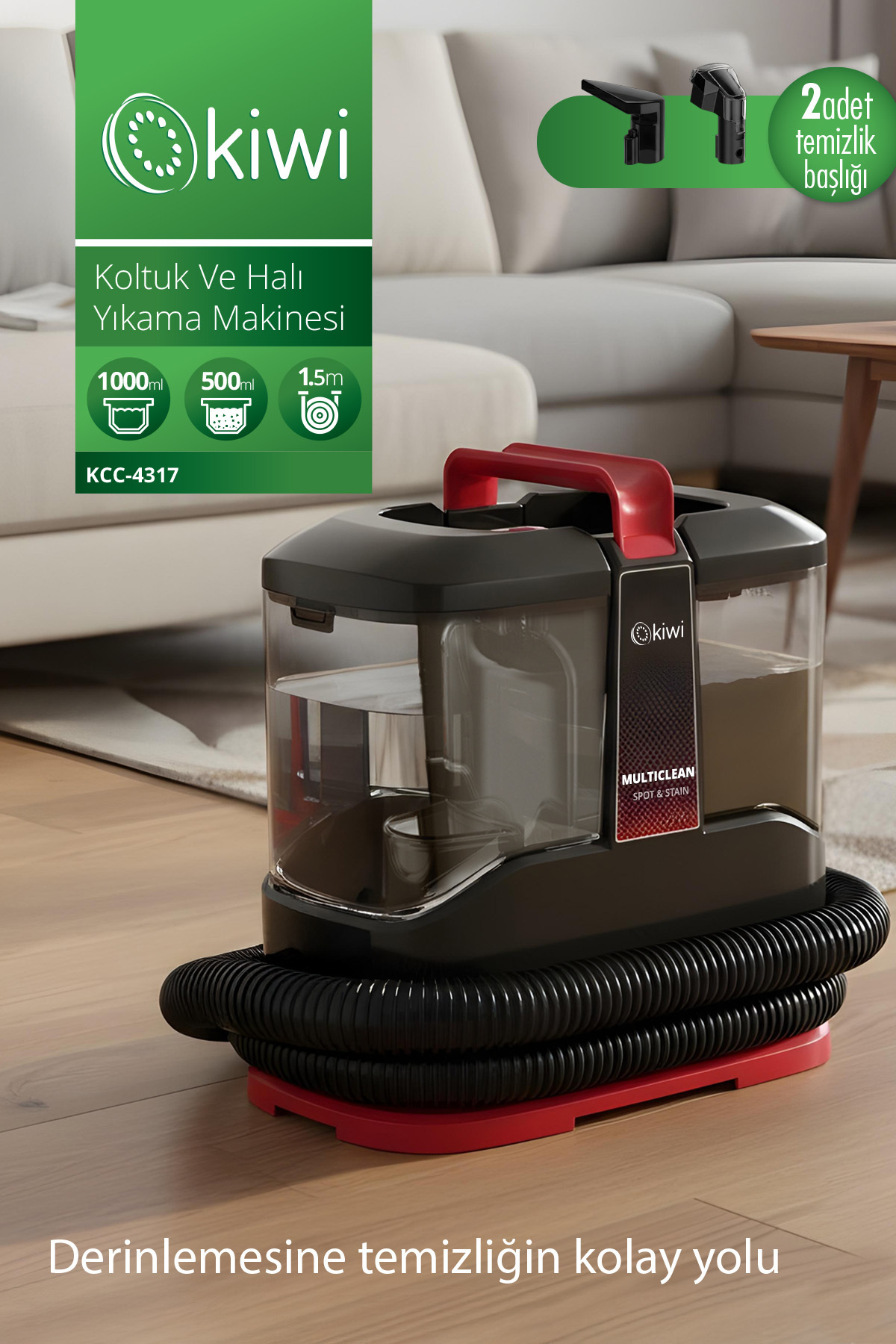 Kiwi Kcc-4317 Koltuk ve Halı Yıkama Makinesi