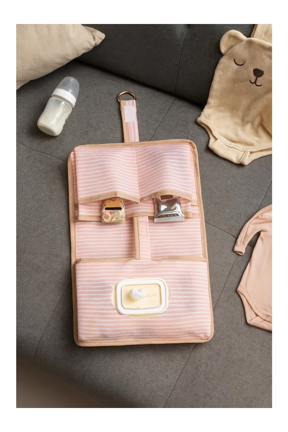 MorPort 6'lı Bavul Organizer ve Alt Açma Hastane Çıkışı Set (Pembe) fotoğrafı 2 (önizleme)